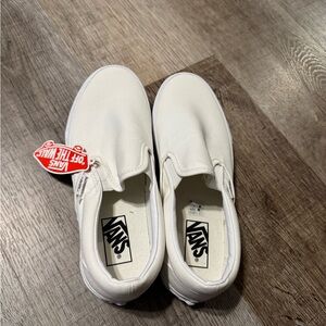 Vans Classic White Slip-Ons